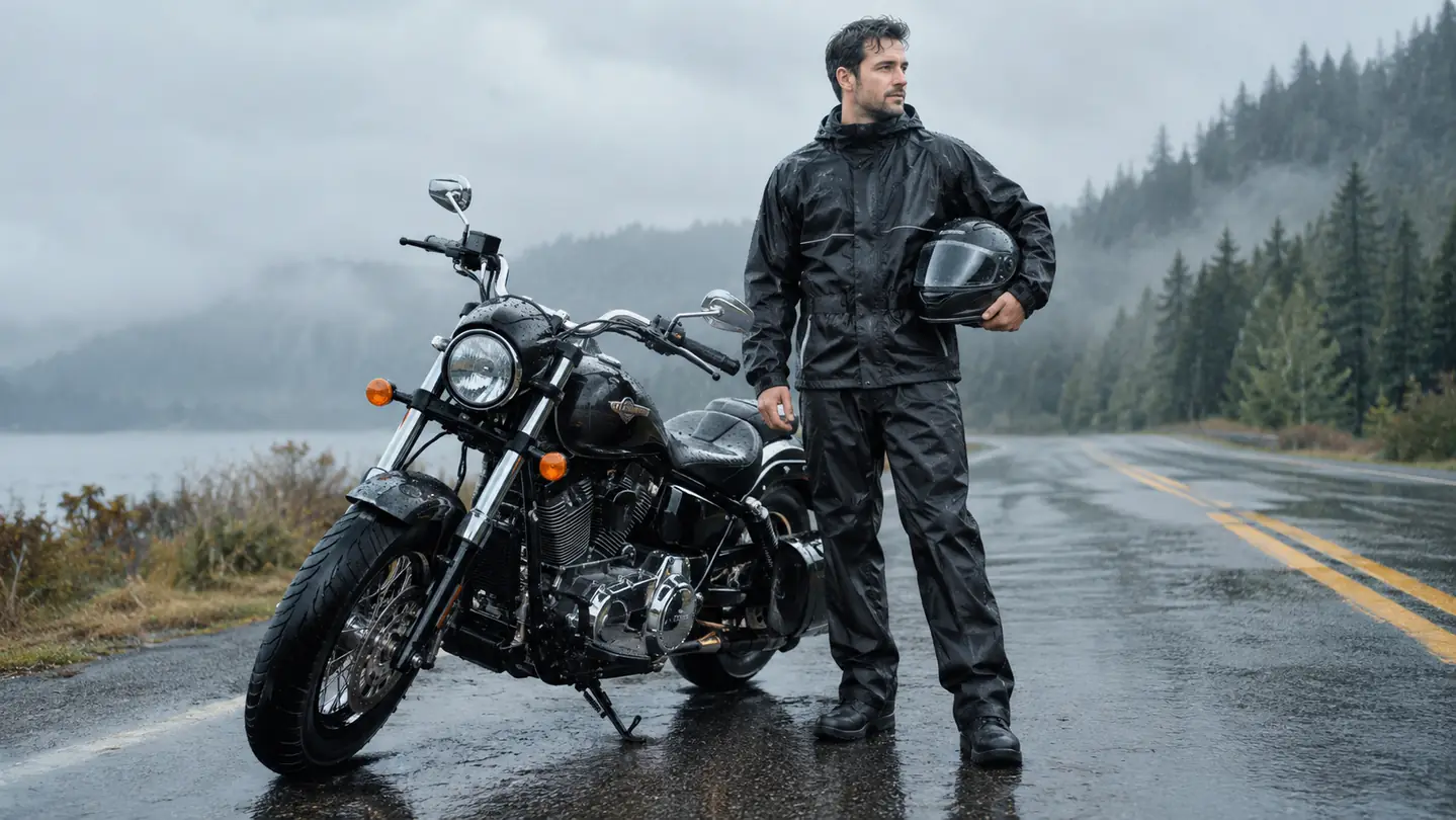 How to Stay Dry Riding in the Rain With a Motorcycle Rain Suit
